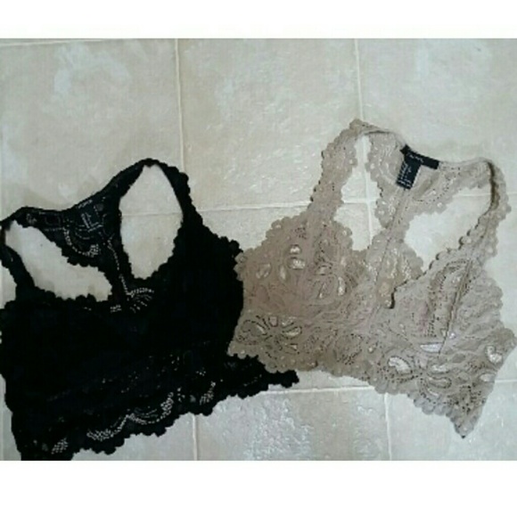 Forever 21 Other - Bundle of 2 Forever 21 Lace Bralette Bras Sz L F21